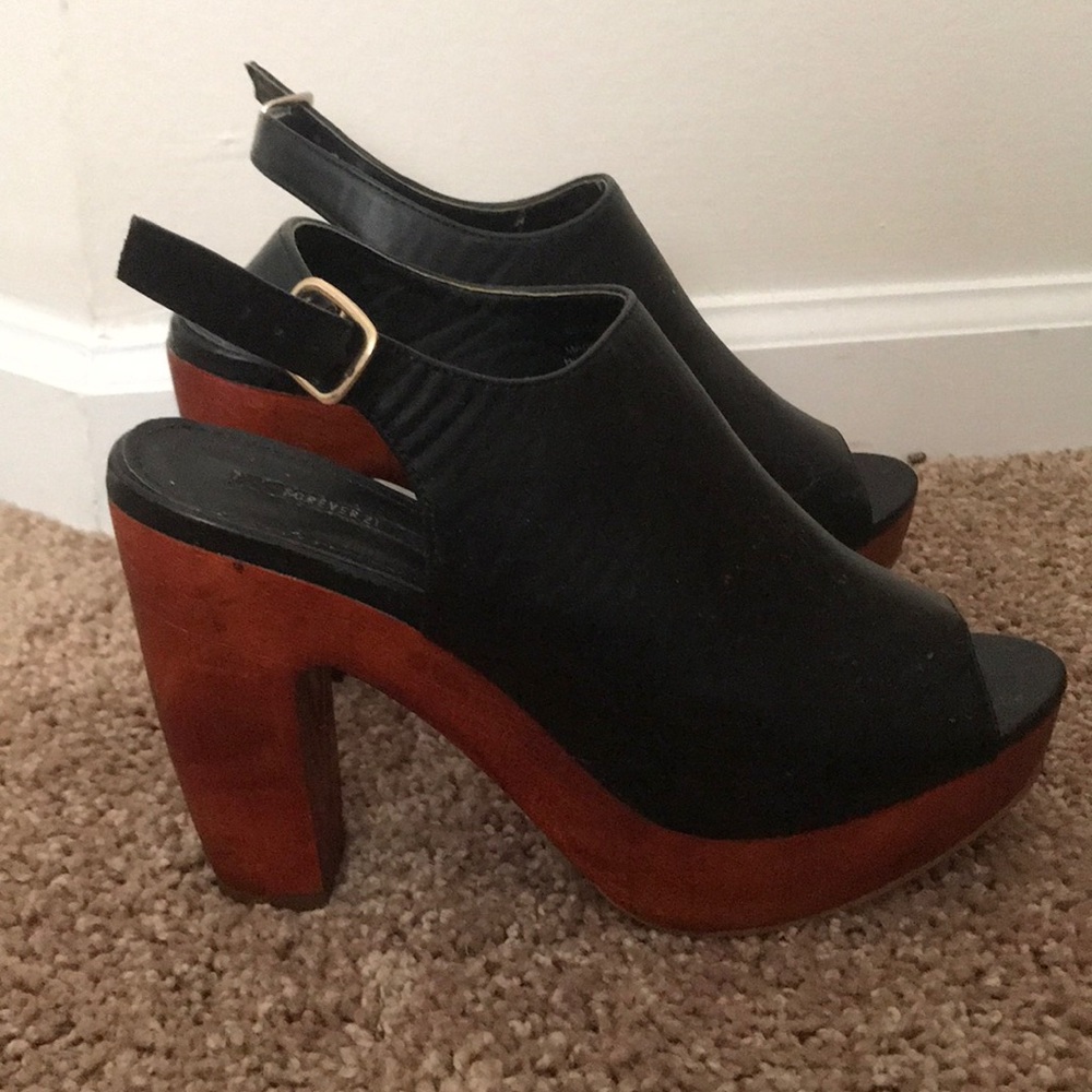 Black forever 21 heels